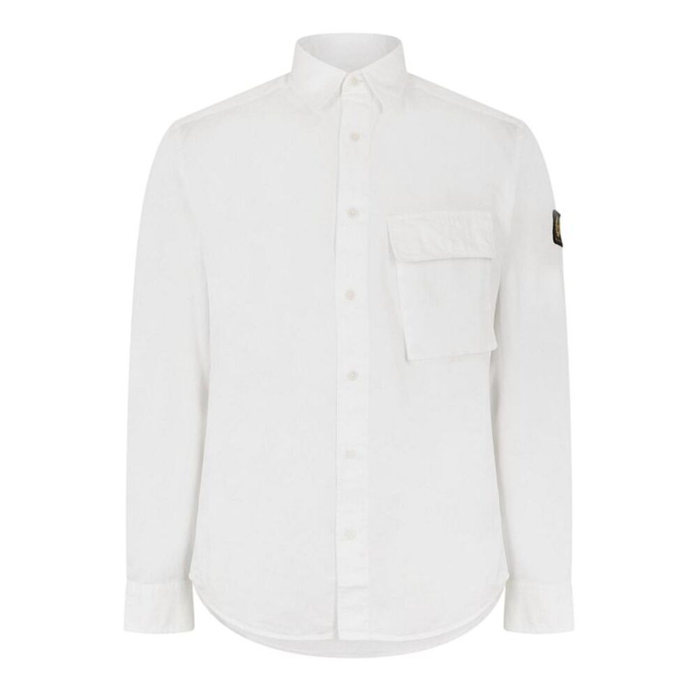Belstaff Mens Cotton Shirt / White